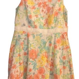 Women’s Calvin Klein White Floral Dress